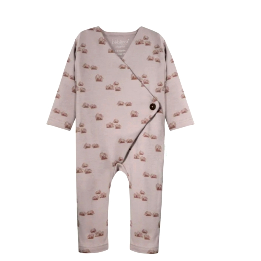 BÈBÈNCA ORGANICS  - Unisex Baby Kimono Romper/Jumpsuit - Canyon Print